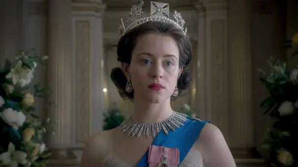 The Crown poster featuring Claire Foy as lead role of Queen Elizabeth II